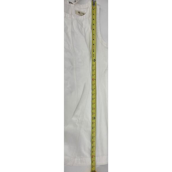 NWT Madewell Circle Mini Dress: Airy Denim Edition Size Small White Retail $148 - Picture 7 of 8